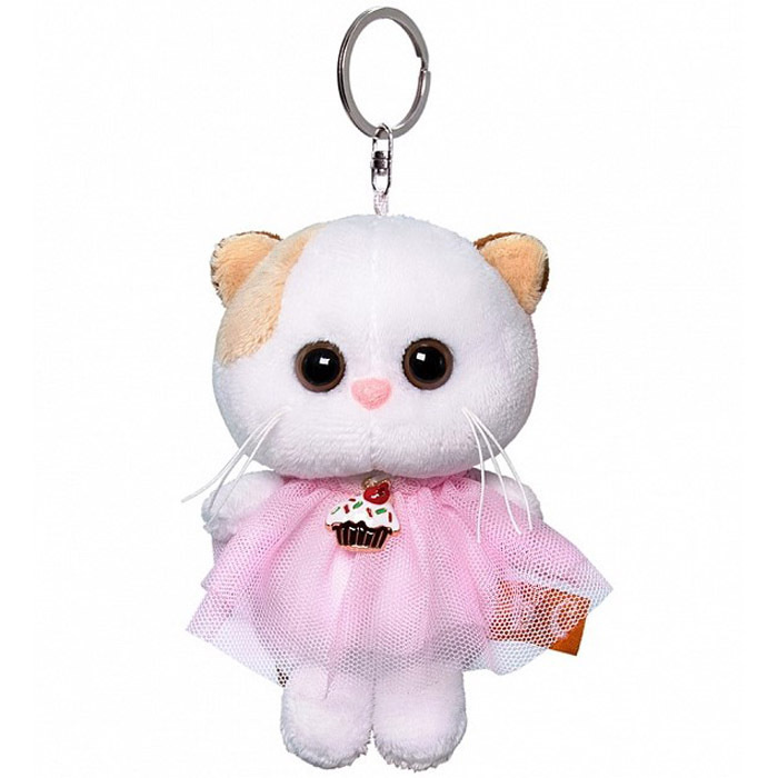 Мягкая игрушка-брелок 12см BUDI BASA Кошечка Ли Ли в платье (АВВ-019 ...