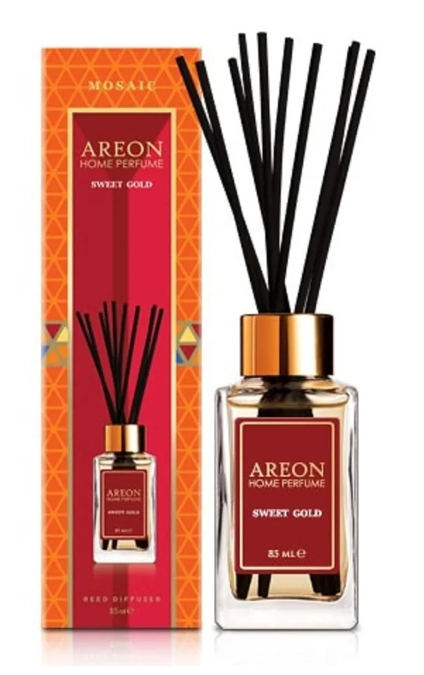 Ароматизатор AREON флакон с палочками 85мл HOME PERFUME STICKS SWEET GOLD 85ML PSM04  #1