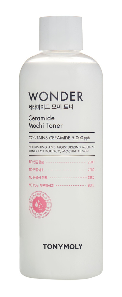 Tony Moly Увлажняющий тонер для лица с керамидами Wonder Ceramide Mochi Toner, 500 мл  #1