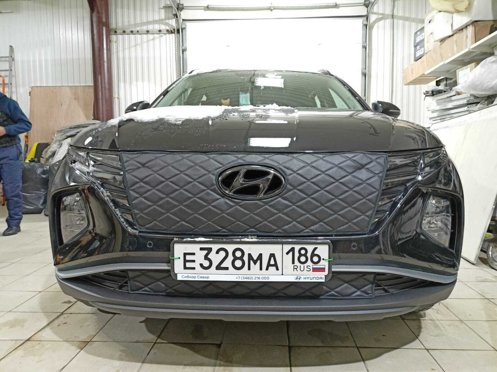 Утеплитель радиатора для Hyundai Tucson 2020(комплект) Хендай Туксон ...