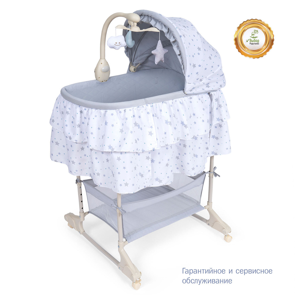 Кровать детская Simplicity 4030 Classic для новорожденных для спальной  комнаты на ножках/колыбель-качалка с защитными бортиками для  ребенка/приставная ...