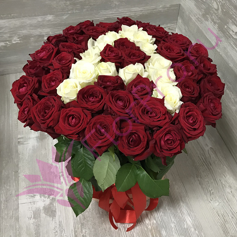 Купить Букет из 59 роз эксклюзив цена ₽ доставка Томск и Северск