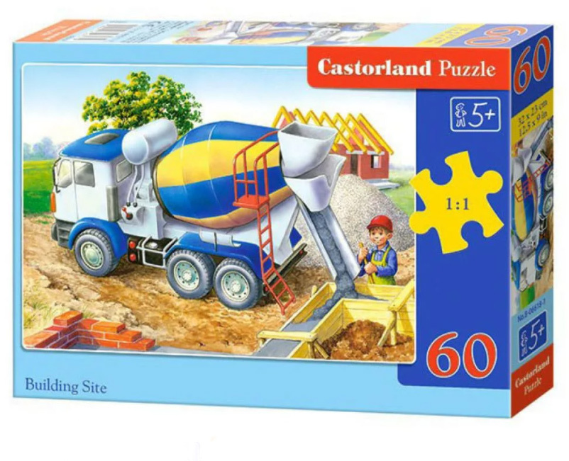Пазл Castorland 60 деталей, элементов: Бетономешалка #1