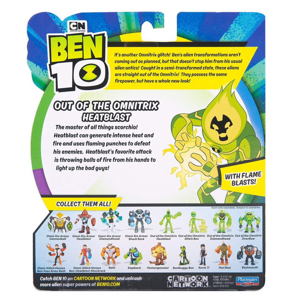 Ben 10 Фигурка Человек-огонь (серия из Омнитрикс, 12,5 см), 76155 - купить  с доставкой по выгодным ценам в интернет-магазине OZON (1340539329)