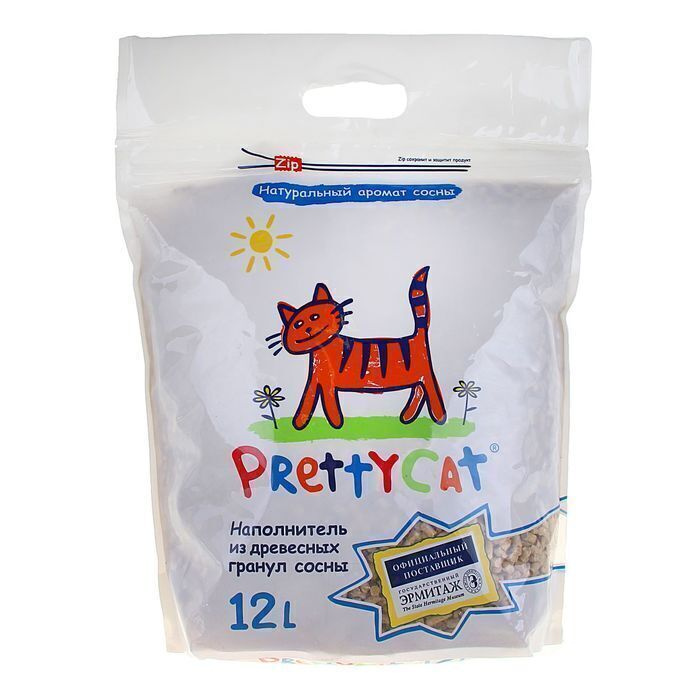 Наполнитель для кошачьих туалетов Wood Granules, древесный, 12л ( 4 кг ...