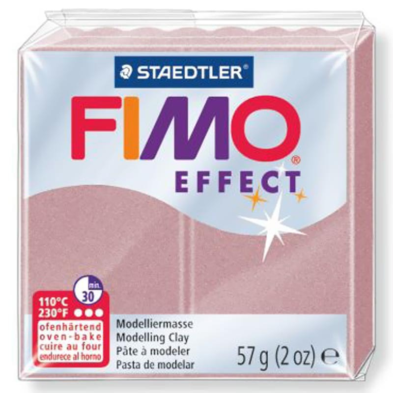 Полимерная глина Fimo Effect 8020-207 перламутровая роза (pearl rose) 56 г.  #1