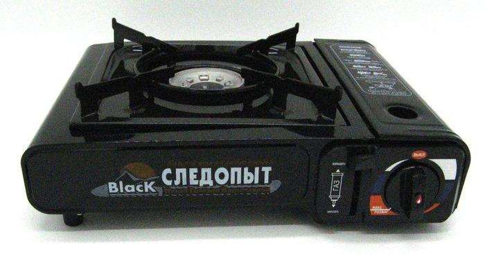 Плита наст. газовая Следопыт BLACK, с переходником, PF-GST-N10 - купить ...