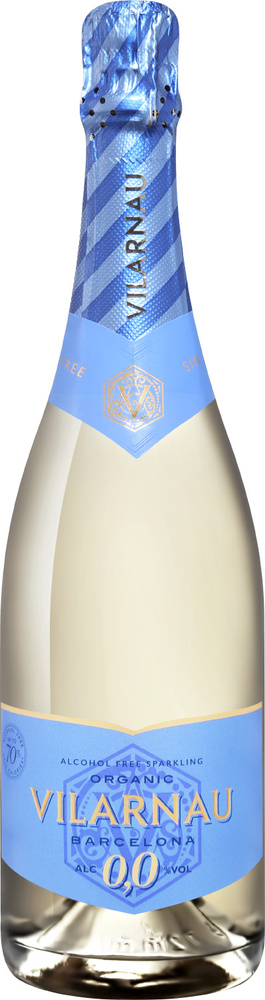 Вино безалкогольное игристое белое Виларнау Органик Уайт 2019 Виларнау 750 мл. полусухое Испания  #1