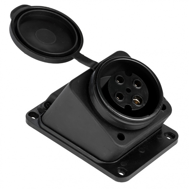 Розетка силовая EKF PROxima настенная IP44 3Р+РЕ каучук 32 А 380 В ...