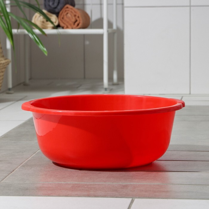 Таз круглый, 10 л, цвет , 1 шт. - купить по низкой цене в интернет ...