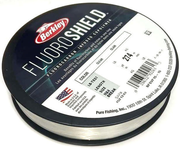 Флюорокарбоновая леска для рыбалки Berkley Fluoroshield по 274 м купить по  выгодной цене в интернет-магазине OZON (805419945)