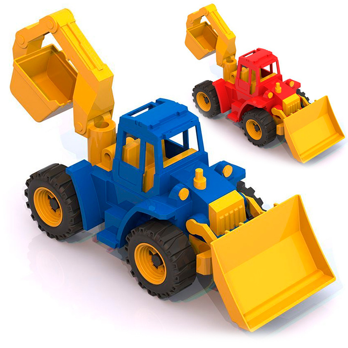 Трактор игрушечный Ангара с грейдером и ковшом 141 - купить с доставкой ...