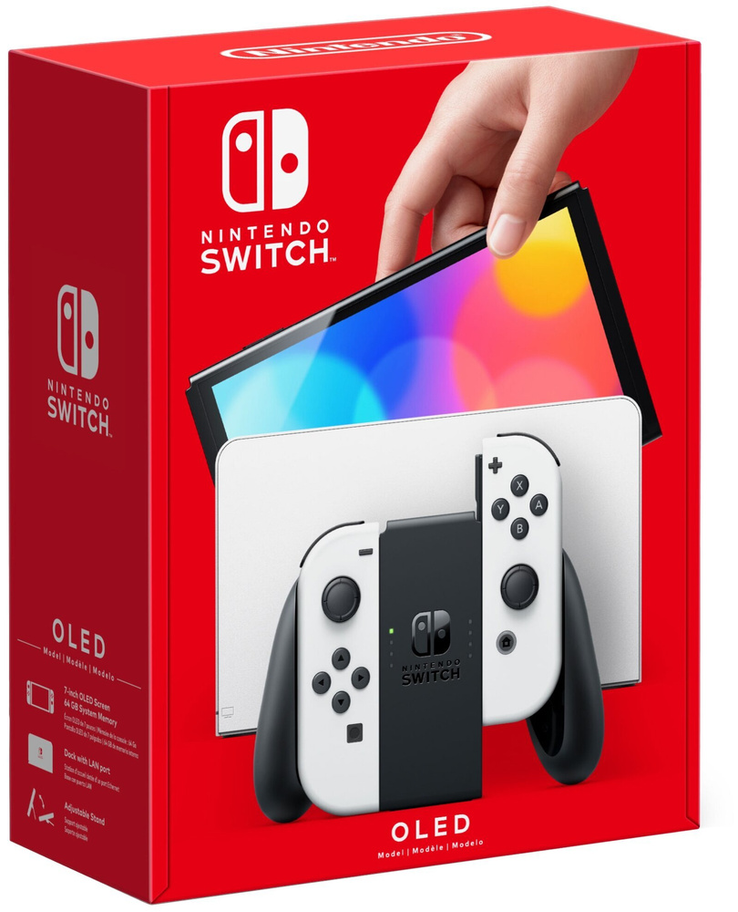 Игровая приставка Nintendo Switch OLED 64 ГБ белая #1