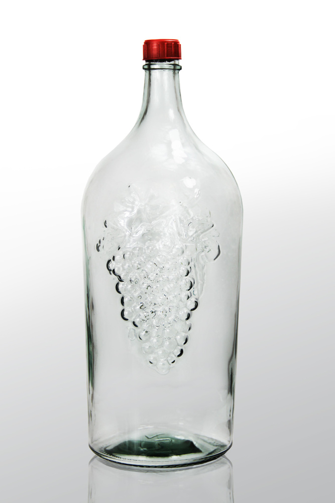 Бутыль стекло 7,0л БК-38 Виноград прозрачная 1шт Бутыль для вина ...