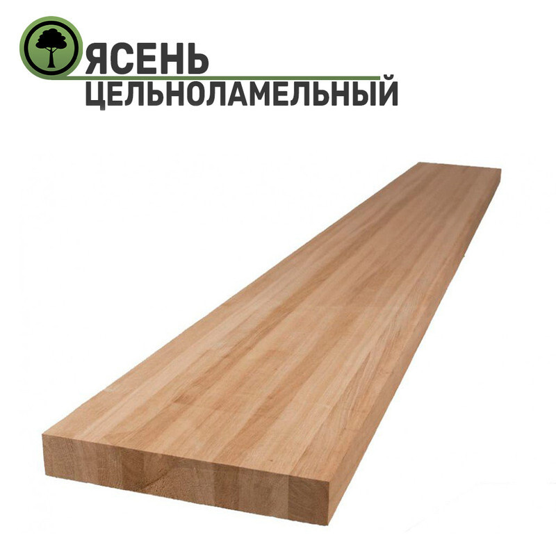 Столешница для кухни / для стола, клееввая из массива дерева Ясень 400х600x20мм цельноламельный  #1