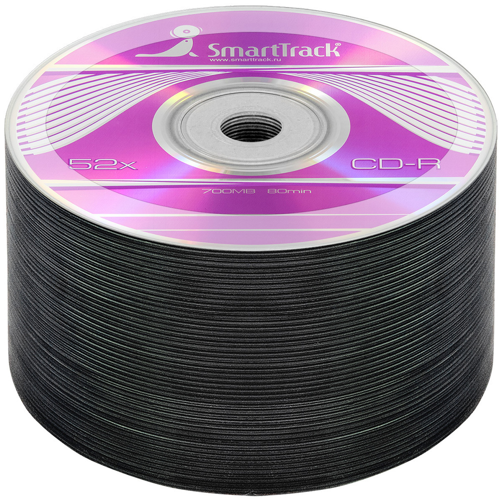 Диск CD-R 700Mb 52x SmartTrack bulk, упаковка 50 шт. #1