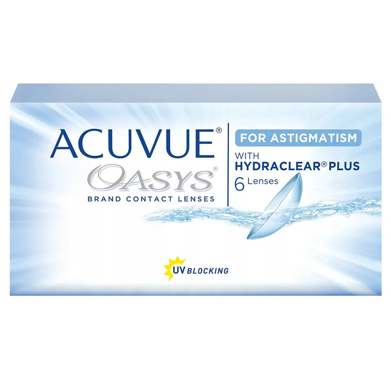 Acuvue Oasys for Astigmatism. Цилиндр(Cyl) -1.75. Ось(Ax) 180. Сфера(Sp) -2.25 / 14.5 / 8.6, 6 штук (линз). #1