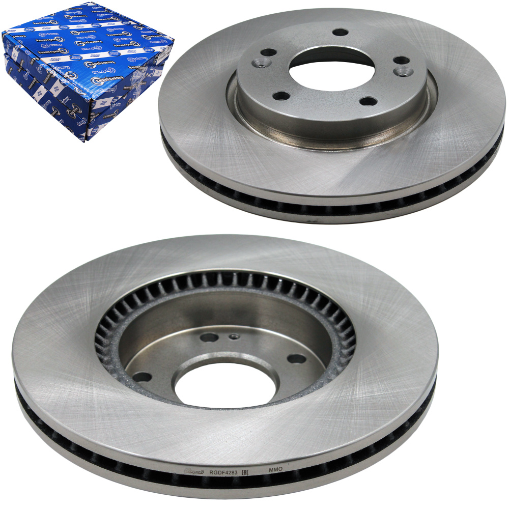 Диски тормозные с колодками передние комплект Riginal для а/м Hyundai ...