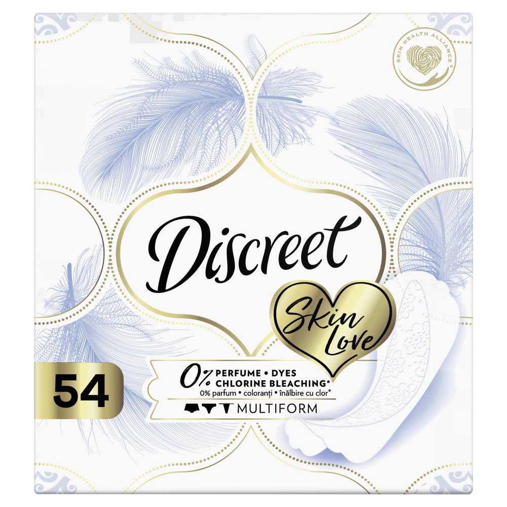 Женские ежедневные прокладки Discreet Multiform Skin Love 54 шт. #1