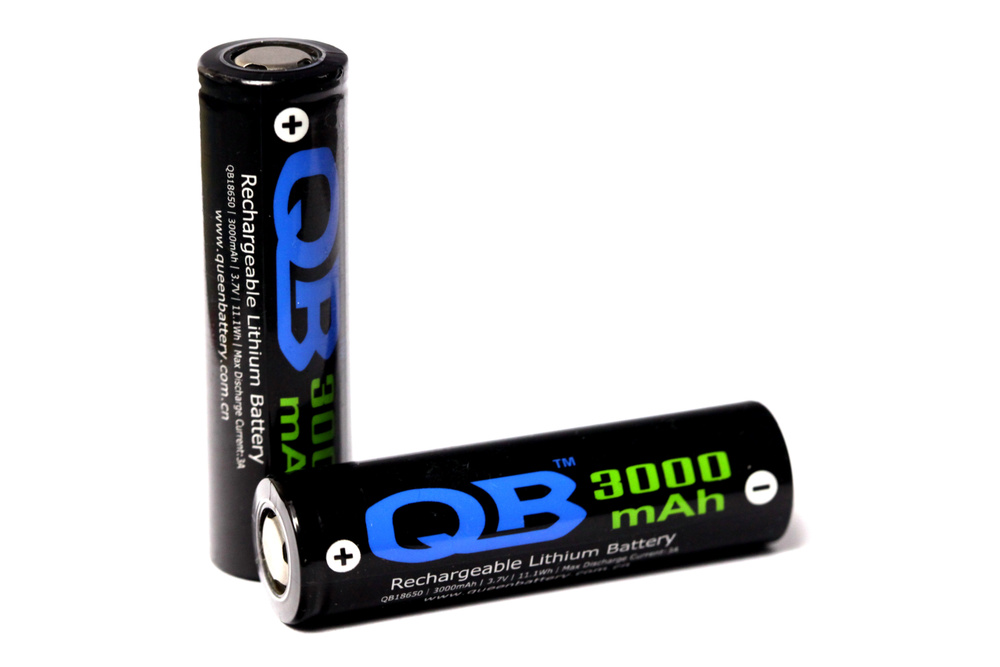 Queen Battery Аккумуляторная батарейка 18650, 3,7 В, 3000 мАч, 1 шт #1