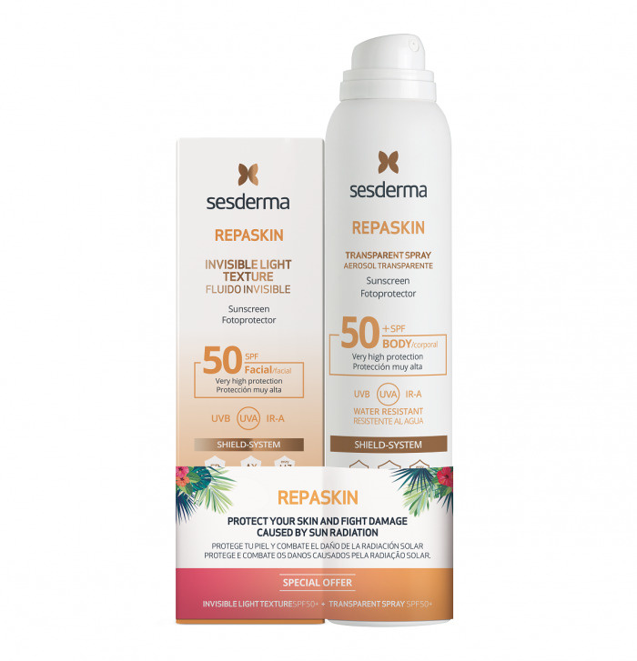 Sesderma НАБОР REPASKIN: INVISIBLE LIGHT TEXTURE SPF50 - Сверхлёгкое ...
