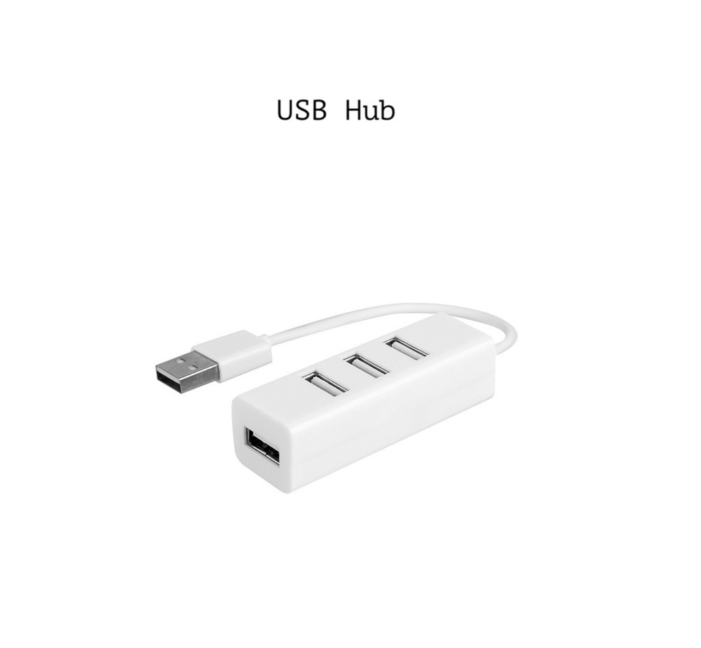 Юзб хаб USB Hub концентратор USB 2.0 на 4 порта HUB разветвитель для  ноутбука компьютера универсальный переходник удлинитель кабель адаптер  провод ...