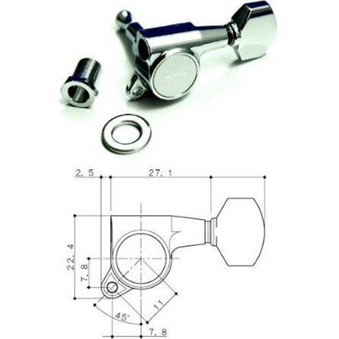 Колки локовые Gotoh SG381-MG-07-C- L6 - купить с доставкой по выгодным ...