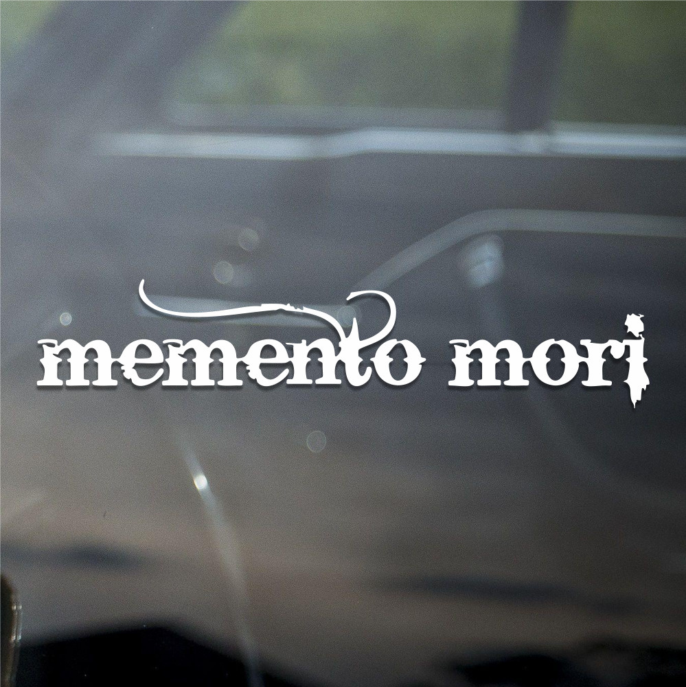 Наклейка на авто Memento mori / Помни о смерти, 50х10 см #1