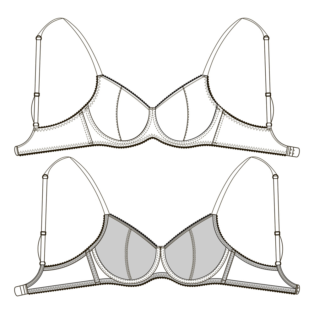 Выкройка бюстгальтера Мария. - купить с доставкой по выгодным ценам в  интернет-магазине OZON (658725177)