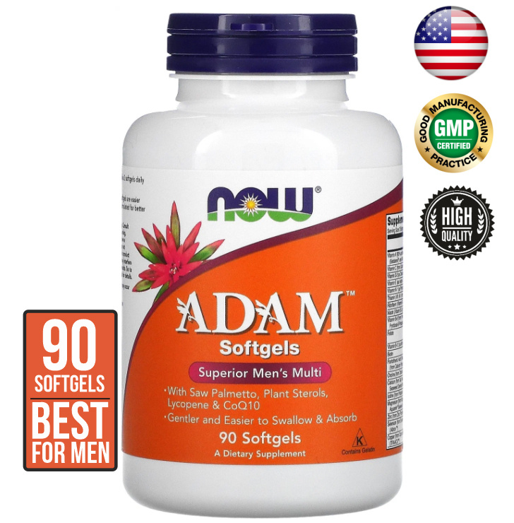 NOW АДАМ (ADAM) (капсулы массой 2100 мг), 90 softgels - купить с ...