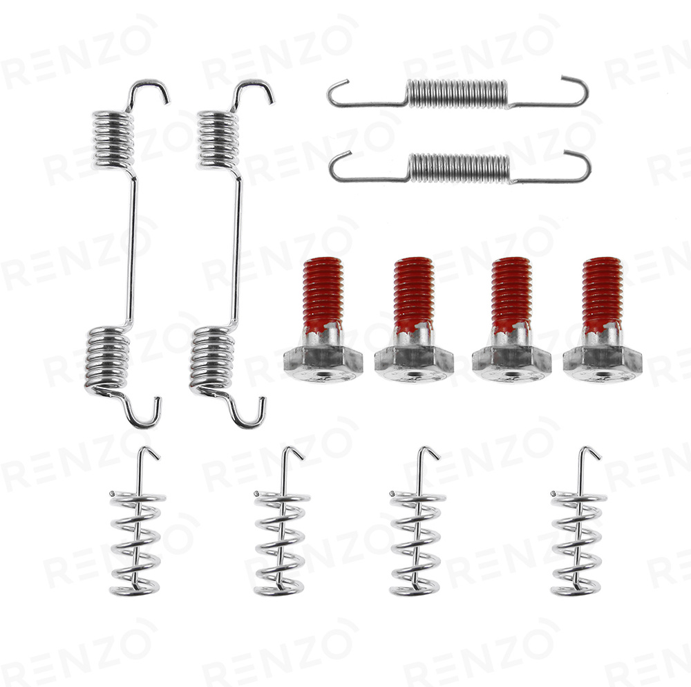 RFK082 - Ремкомплект (набор пружинок, монтажный комплект) для ручного  тормоза (стояночного тормоза, ручника) автомобилей Mercedes-Benz 190, A, A  II, B, C, CLK, E, G II, SL IV, SLK - полный список внутри