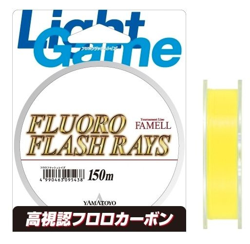 Флюорокарбон Yamatoyo Fluoro Flash Rays, #0.4, 150 м, лимонный #1