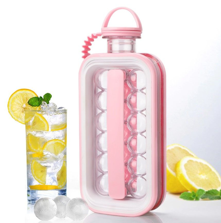 Силиконовая форма для льда бутылка , Контейнер для льда складная бутылка для охлаждения воды Спортивная #1