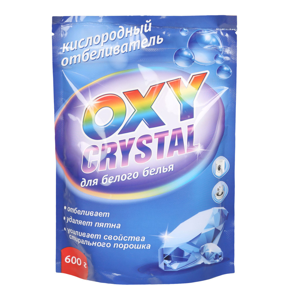 GreenField Кислородный отбеливатель Oxy crystal для белого белья 600 г.