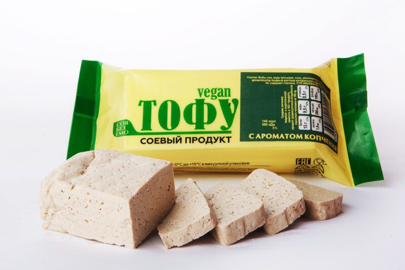 Тофу с ароматом копчения натуральный, ЭкоСояПро, 10 штук по 100 грамм  #1