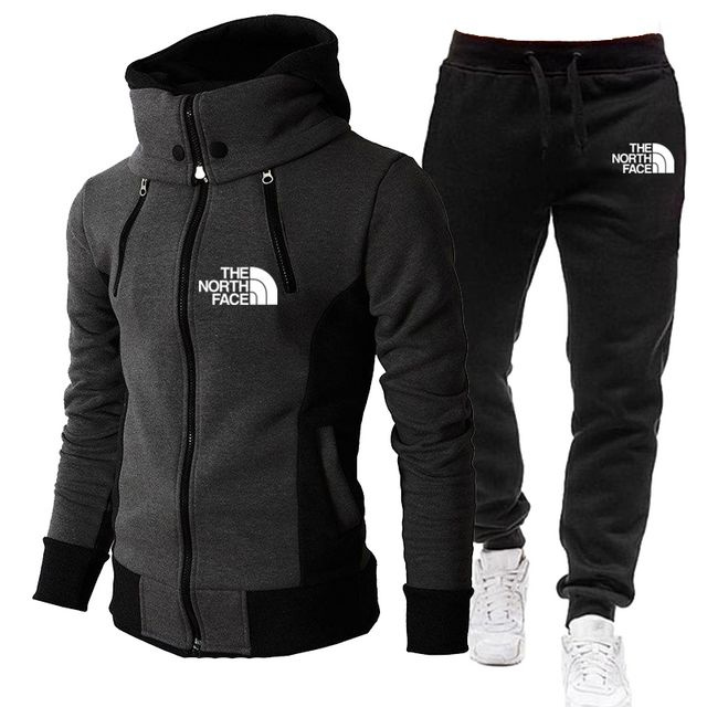 North face tracksuit grey and black online