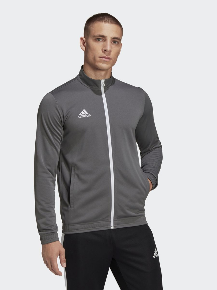 Adidas grey best sale track top