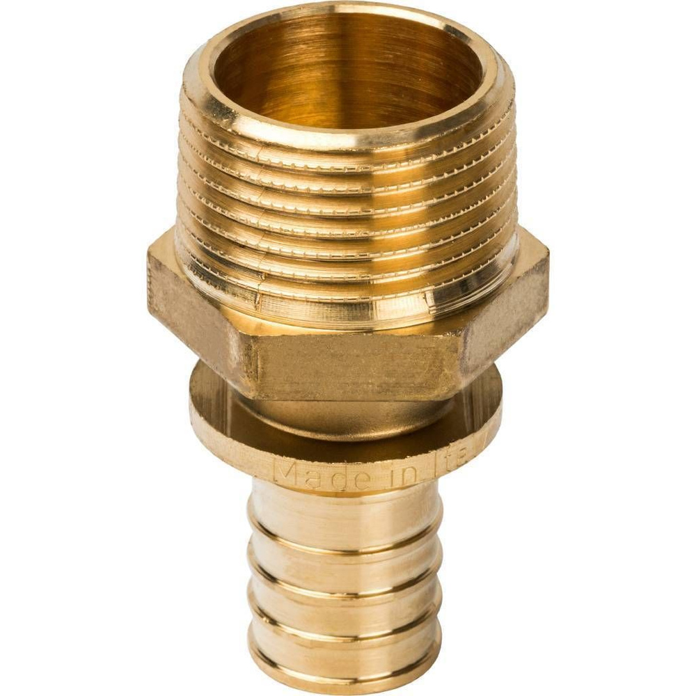 Переходник STOUT SFA-0001-002510 с наружной резьбой 25xR 1" для труб из сшитого полиэтилена аксиальный #1