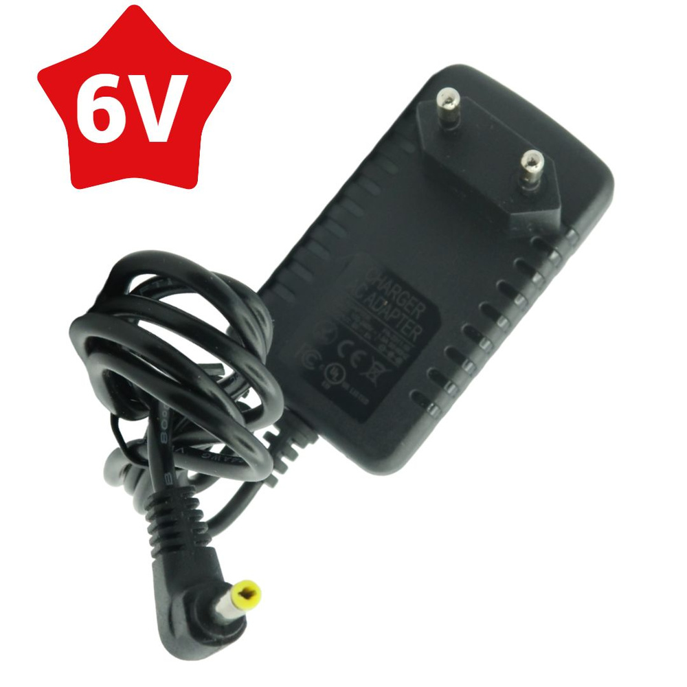 Блок питания 6В 2А (6V/2A), сетевой адаптер для тонометров Omron штекер ...