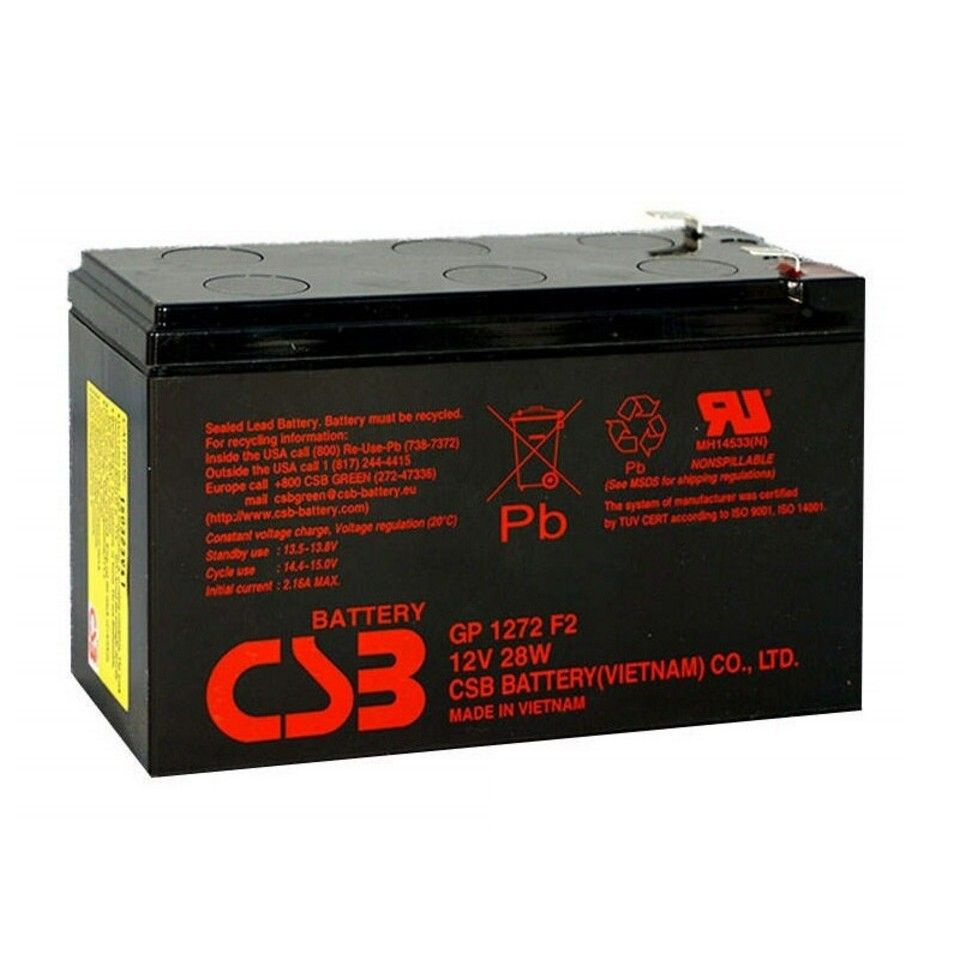CSB GP 1272 f2. Аккумулятор CSB GP 1272 (28w). CSB gp1272 f2 12v/28w. Аккумуляторная батарея CSB GP gp1272 f2 (28w), 12v, 7.2Ah тн ВЭД.