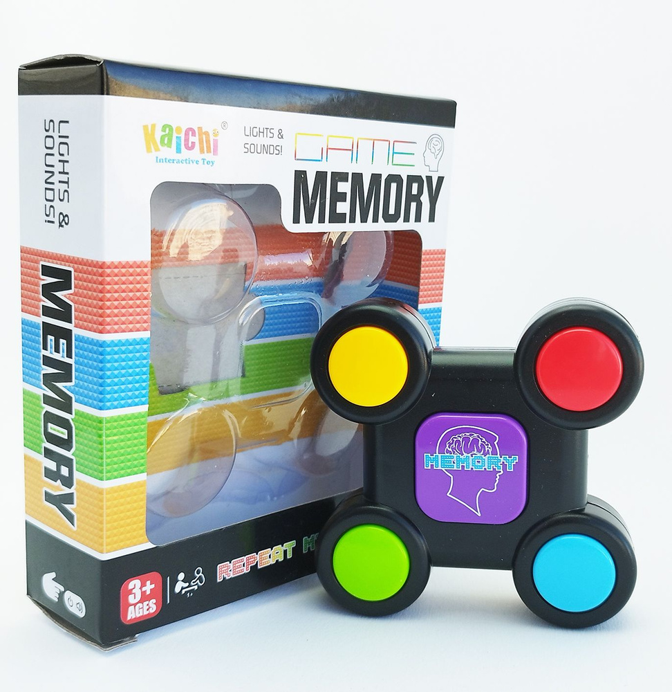 Интерактивная игра на память Memory Game 9х9 см / Головоломка Мемори гейм /  Детская развивающая игрушка для развития памяти - купить с доставкой по  выгодным ценам в интернет-магазине OZON (1348175544)