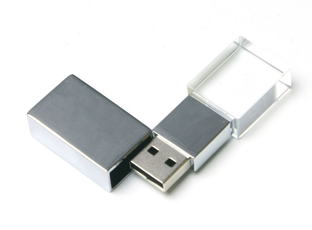 centersuvenir USB-флеш-накопитель Металлическая флешка с клисталлом apexto UL5030 LED ST015 USB 2.0 (cristal-01) #1