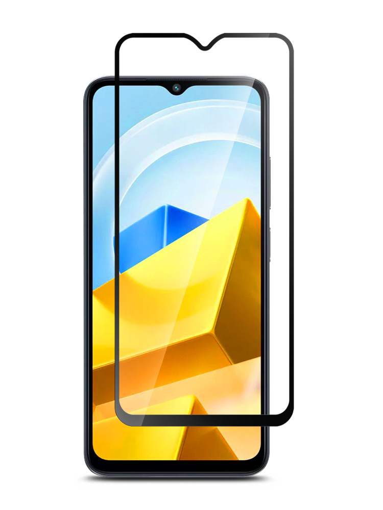 Защитное стекло на Xiaomi POCO M5 ( Ксиоми Поко М5 ) на экран, тонкое ...