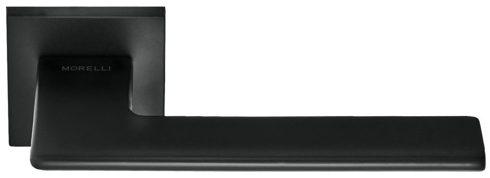Ручка дверная на квадратной накладке, MORELLI ( Морелли), PLATEAU, MH-51-S6 BL, цвет - черный  #1