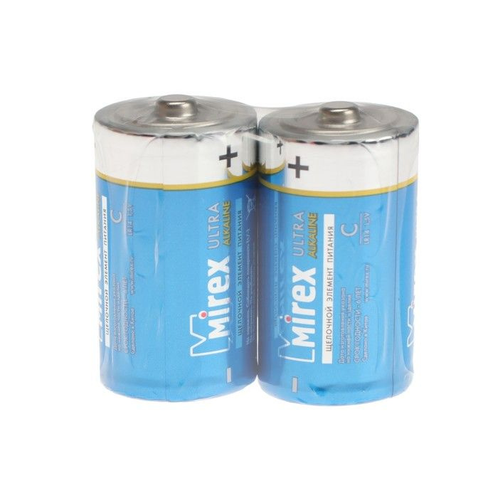 Mirex, Батарейка алкалиновая, C, LR14-2S, 1.5В, 2 штуки в спайке ...