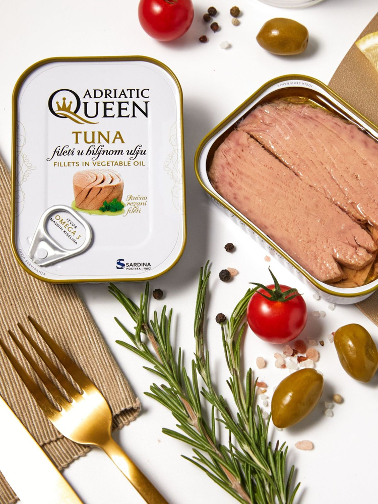 Adriatic Queen Филе тунца в растительном масле 105 грамм #1