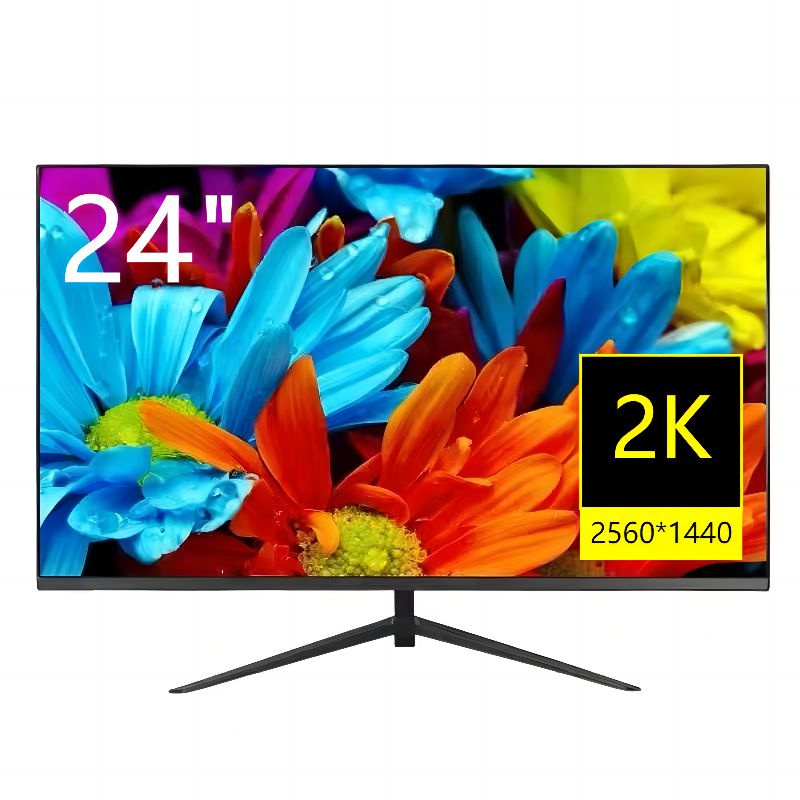 Монитор дисплей со сверхвысоким разрешением 2k, плоский и безрамочный ...