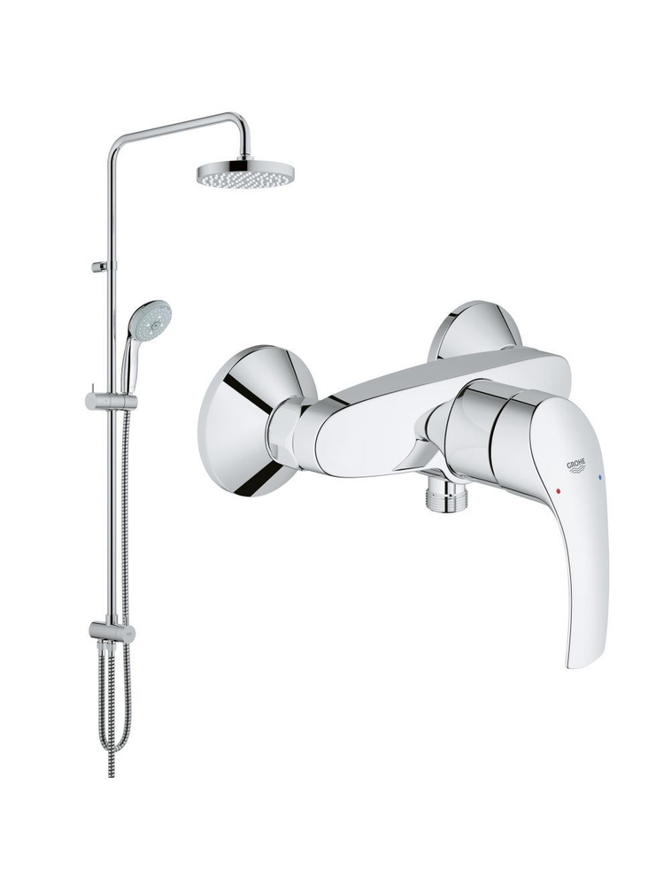 Душевая система GROHE New Tempesta 200 со смесителем, хром (27232000 ...