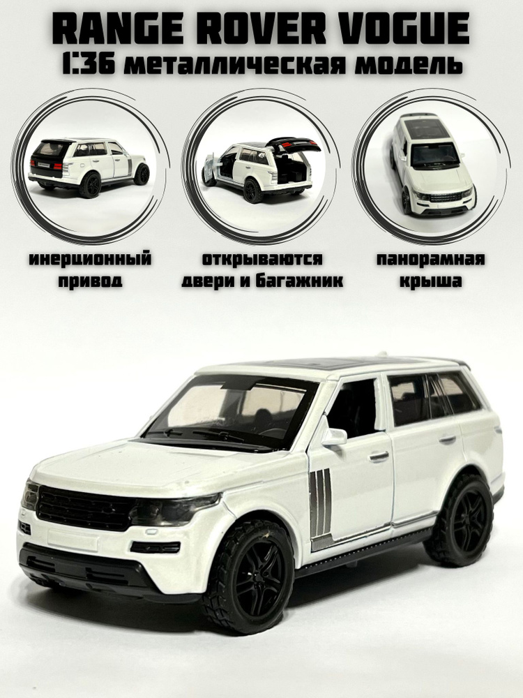 Металлическая машинка инерционная Range Rover Vogue (Рендж Ровер ...