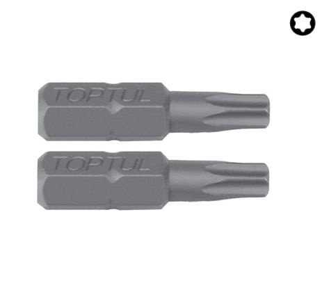 Биты для шуруповерта 1/4" 25мм звездочка TORX T30 профессиональные FSEA0830 TOPTUL (2 штуки)  #1